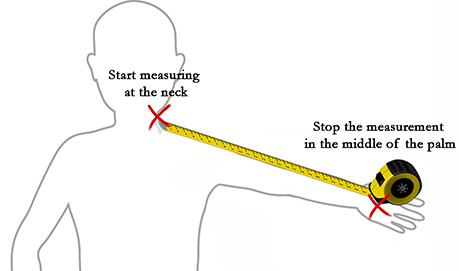 Measure arm length violin